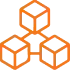 Blockchain technology icon